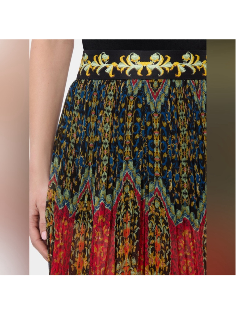 Alice + Olivia Copen Pleated Love Note Palazzo Wide Leg Pants 2 NWT - Picture 2 of 8